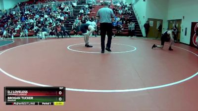 157 lbs Round 3 - Brogan Tucker, Graham vs D.J Loveless, Cincinnati LaSalle