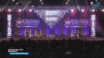 West Coast Fame Allstars - BLACKOUT [2025 L4 Senior Open Coed Day 2] 2025 USA All Star Cheer Super Nationals