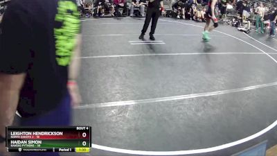 175 lbs Quarterfinals (8 Team) - Haidan Simon, Kansas Pythons vs Leighton Hendrickson, North Dakota 2