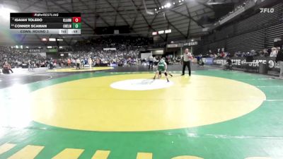 Boys 1A 106 lbs Cons. Round 3 - Conner Scaman, Chelan vs Isaiah Toledo, Klahowya