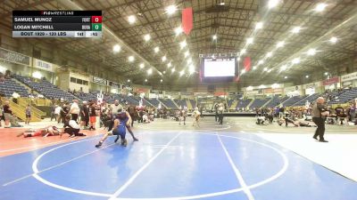 120 lbs Consi Of 16 #1 - Samuel Munoz, Fort Lupton Middle School vs Logan Mitchell, Durango WC