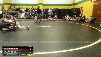 95 lbs Cons. Semi - William Conlin, East Edisto Middle School vs Jackson Lawton, East Edisto Middle School