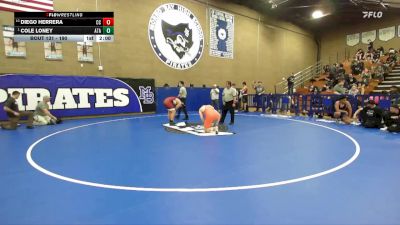 190 lbs Champ. Round 2 - Cole Loney, Atascadero vs Diego Herrera, Cesar Chavez