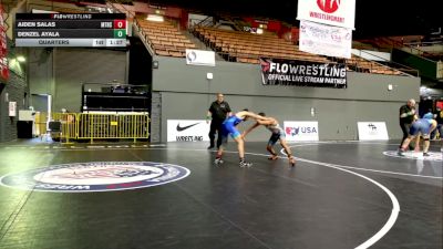 Open Men - 57 lbs Quarters - Aiden Salas, Matilda Torres High School Wrestling vs Denzel Ayala