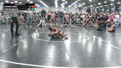 86 lbs Round 3 (12pm Friday) - Valeria Cerna, Cali Pink vs Freyda Nelson, Minnesota Funky Singlets