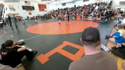 120 lbs Round 4 - Ryker Sayler, Thermopolis Middle School vs John Butler, Lander Middle School