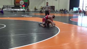 157 lbs 7th Place Match - Luke Dolan, Otterbein University vs Wyatt Opferbeck, Muskingum