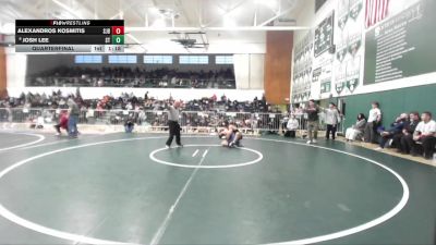 157 lbs Quarterfinal - Alexandros Kosmitis, St John Bosco vs Josh Lee, South Torrance