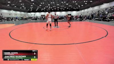 150 lbs Champ. Round 2 - Juan Diego Valentiner, Bentonville West High School vs Daniel Acosta, Canyon Randall