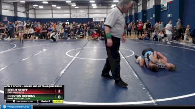 110 lbs Quarterfinal - Preston Hopkins, Hawk Wrestling Club vs Scout Scott, East Idaho Elite