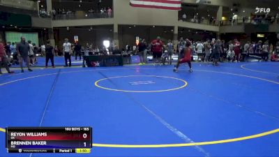 165 lbs Cons. Round 1 - Reyon Williams, OK vs Brennen Baker, MO