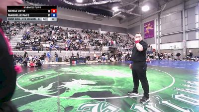 U15 Women - 54 lbs Champ. Round 2 - Nayeli Ortiz, TX vs Maquelle Pace, UT