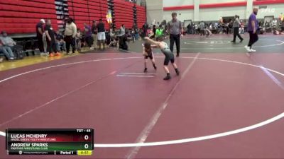 45 lbs Cons. Round 2 - Lucas McHenry, Hazel Green Youth Wrestling vs Andrew Sparks, Panther Wrestling Club