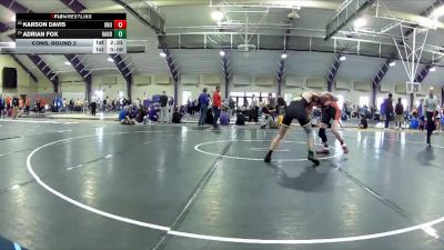141 lbs Cons. Round 2 - Karson Davis, Ohio Northern Univerity vs Adrian Fox, Randolph