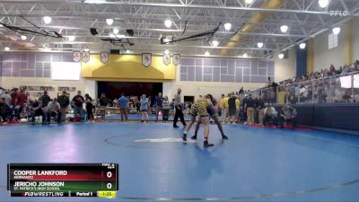 157 lbs Champ. Round 1 - Jericho Johnson, St. Patrick`s High School vs Cooper Lankford, Hernando