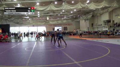165 lbs Champ. Round 2 - Mark Troni, Washington & Lee vs King Wright, Hiram College