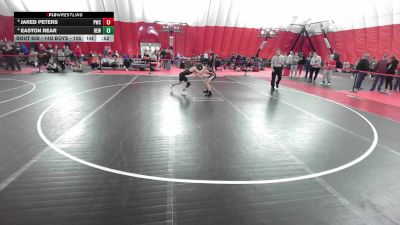 14U Boys - 105 lbs Quarters - Jared Peters, Pulaski Wrestling Club vs Easton Rear, RT Elite Wrestling