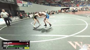 6A-138 lbs 3rd Place Match - Mark Astry, Grants Pass vs Maclain Culp, West Linn