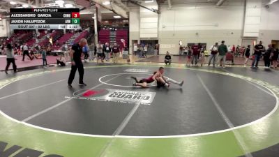 92 lbs Cons. Semis - Alessandro Garcia, Coon Rapids Mat Bandits Wrestling Club vs Jaxon Haluptzok, Anoka Youth Wrestling