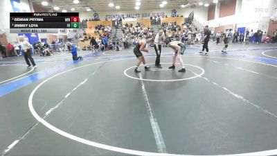 144 lbs Semifinal - Demian Pryima, Newport Harbor vs Jimmey Loya, Fountain Valley