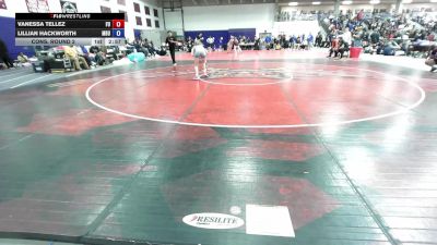 103 lbs Cons. Round 2 - Lillian Hackworth, Missouri Baptist University vs Vanessa Tellez, Friends University