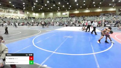 100 lbs Consolation - Alijah Valerio, Caldwell WC vs Noah Puletau, Raider WC