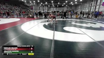 115 lbs Quarterfinal - Waylon Nelson, Clearwater Valley WC vs Grayson Hanson, Mat Demon WC