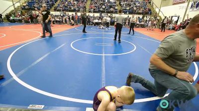 55 lbs Consi Of 8 #2 - Madden Wellman, Poteau Youth Wrestling Academy vs Isaac Glover, Vian Wrestling Club