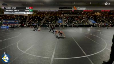 132 lbs Quarterfinal - Nicholas Garcia, Aurora (Marmion Academy) vs Mason Avila, Decorah