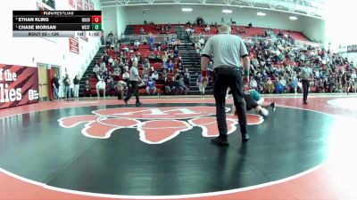 126 lbs Semifinal - Chase Morgan, Westlake vs Ethan Kling, North Canton (Hoover)