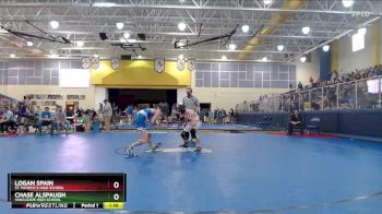 126 lbs Semifinal - Chase Alspaugh, Vancleave High School vs Logan Spain, St. Patrick`s High School