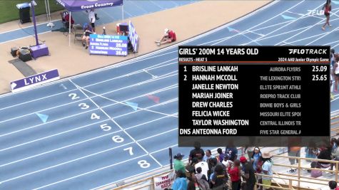 Youth Girls' 200m, Finals 6 - Age 14