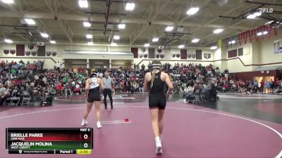 135 lbs Cons. Round 2 - Brielle Parke, Linn-Mar vs Jacquelin Molina, West Liberty