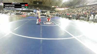 Boys 2A 126 lbs Champ. Round 1 - Joseph Huynh, Renton vs Ryan Spelker, Sequim