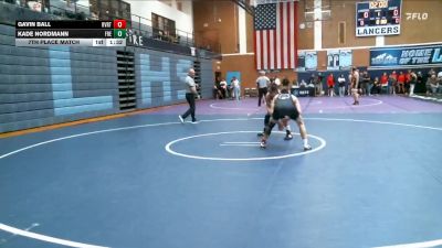 138 lbs 7th Place Match - Kade Nordmann, Fremont vs Gavin Ball, Riverton