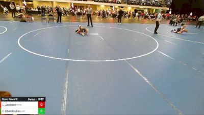 Boys 3rd-4th Grade - 67 Cons. Round 2 - Levi Jackson, Moen Wrestling Academy vs Fletcher Chardoulias, Immortal Athletics WC