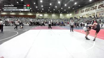 156 lbs Semifinal - Nicco Folino, Cornerstone Mat Club vs Kale Winebarger, Cowa