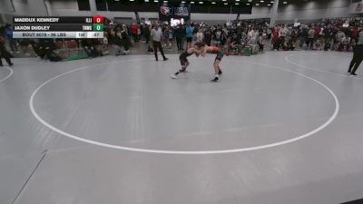 96 lbs Champ. Rd Of 64 - Jaxon Dudley, Top Notch Wrestling Club vs Maddux Kennedy, Illinois