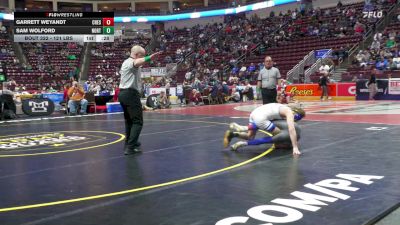 121 lbs Consi 3 - Garrett Weyandt, Chestnut Ridge vs Sam Wolford, Northern Lebanon