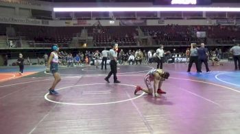 102 lbs 7th Place - Xzavier Salazar, NM Gold vs Alexsander West, New Mexico Wolfpack