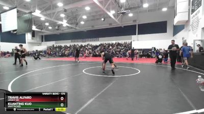 175 lbs Cons. Round 3 - Travis Alfaro, Legacy WC vs Kuanting Kuo, Unattached