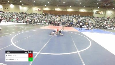 54 lbs Round Of 16 - Trenton Boisa, Warriors Of Christ vs Wesley Herold, Gold Rush Wrestling