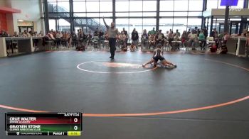 B-21 lbs Cons. Round 1 - Crue Walter, Empire Academy vs Graysen Stone, Clipper Wrestling Club