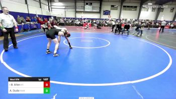 130 lbs Round Of 32 - Blake Allen, Mt. Abraham vs Auden Duda, Roxbury Latin