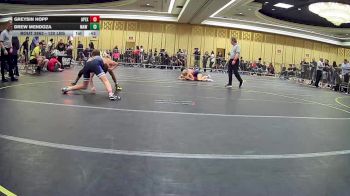 120 lbs Consi Of 64 #2 - Greysin Hopp, Apex - Michigan vs Drew Mendoza, MAW Wrestling Academy