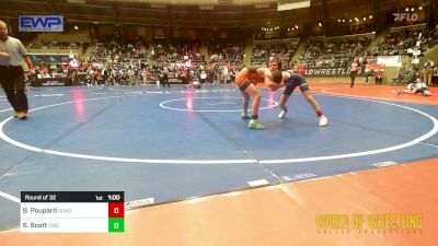 67 lbs Round Of 32 - Brooks Poupard, Dundee Wrestling vs Stetson Scott, Cowboy Wrestling Club