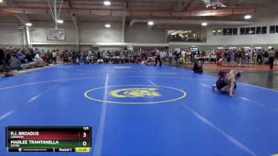 125 lbs Cons. Round 6 - Marlee Trantanella, Eaton vs P.J. Broadus, Lebanon