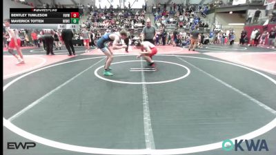 155 lbs Consi Of 4 - Bentley Tumleson, Fort Gibson Youth Wrestling vs Maverick Totten, Keystone Kids Wrestling Club