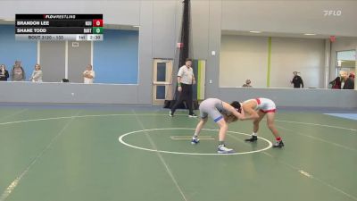 133 lbs Champ. Round 2 - Brandon Lee, Northern State vs Shane Todd, Barton