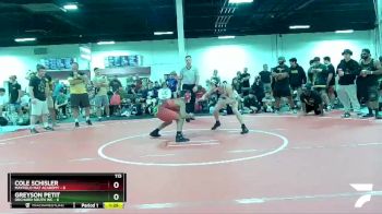 113 lbs Round 1 (4 Team) - Greyson Petit, Orchard South WC vs Cole Schisler, Mayfield Mat Academy